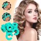 thumbnail image 2 of Rizador de esponja tipo C sin calor Fluffys Styling Curling Curls Slacker Sleep Big Wave Rizador de pelo, 2 of 6