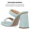 thumbnail image 3 of Journee Collection Womens Jaell Multi Strap Covered Block Heel Platform Sandals, 3 of 6