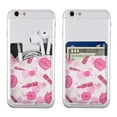 thumbnail image 5 of YFYANG Universal Adhesive Cell Phone Card Holder, Pink Lipstick Graffiti Leather Cell Phone Wallet Sticker, 5 of 6