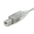 thumbnail image 2 of Startech.com Clear Usb 2.0 Cable - 1 X Type A Male Usb - 1 X Type B Male Usb - 6ft - Transparent (usbfab6t), 2 of 3