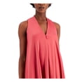 thumbnail image 3 of TAYLOR Womens Pink V Neck Short Party Trapeze Dress 2, 3 of 4