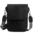 thumbnail image 3 of Spencer Small Crossbody Bags for Women, PU Leather Cell Phone Crossbody Wallet Purses with RFID Card Slots, Double Compartment, Black, 3 of 10