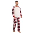 thumbnail image 2 of Christmas Pajamas for Family Casual Family Christmas 2024 Pajamas Set Printed Matching Family Nights Red and Black Plaid Dad, 2 of 4