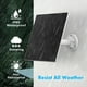 thumbnail image 3 of Panel solar para cámara de seguridad, panel solar USB de 5 W para cámara de seguridad DC 5 V con puerto micro USB o USB-C, cargador solar impermeable IP65 para cámara con montaje ajustable de 360° (1, 3 of 5