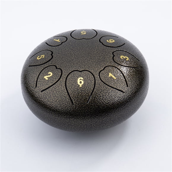 PEONAVET Steel Tongue Drum Steel Tongue Drum 6-inch Drum Steel Tongue Drum Disc Drum Drum Percussion Instrument Drum