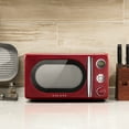 thumbnail image 2 of Galanz 0.7 Cu ft Retro Countertop Microwave Oven, 700 Watts, Red, New, 2 of 5