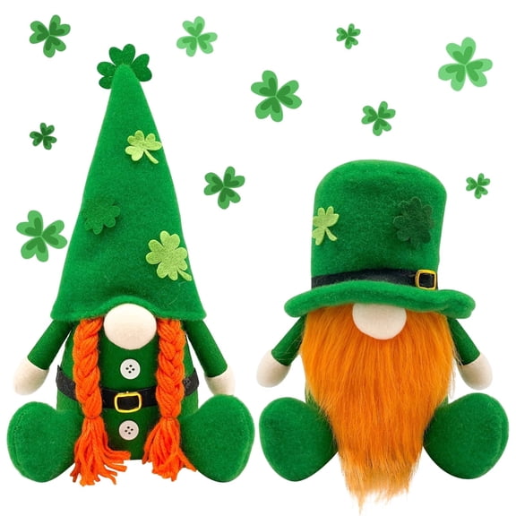 Molumo St Patricks Day Decorations Gnome Plush, St Patricks Day Gnome for St Patricks Day Gifts, Home Table Ornament Decor Green Irish Faceless Leprechaun