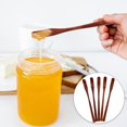 thumbnail image 4 of 5Pcs Wooden Honey Spoons for Tea and Jam, Mini Honey Dippers for Mixing Syrups, Jars, and Sandwich Drizzling, 8.07 Inch Assorted Color, 4 of 8