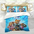 thumbnail image 5 of Puppy Dog Pals Themed Bed Sheet Set Three Piece Set 68x86 In ches Comfortable And Skin Friendly Unique Design Creating A Star Studded Night Home Decor Gifts For Family Friends fans, 5 of 6
