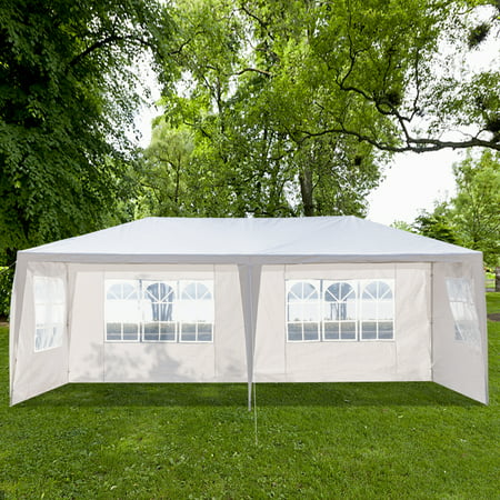 10' x 20' Tents for Parties, Wedding Party Tent Canopy with 4 Sides, Heavy Duty Steel Frame Quick and Easy Set-Up, Sun Shade Wedding Instant Folding Protable Better Air Circulation,