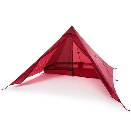 - Ultralight 2 Person Tent Portable Backpacking Tent Double-Side Silicone Coating Water-resistant Outdoor Camping Tent Tarp Sun Shelter Awning