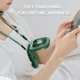 thumbnail image 4 of Mini Cooling Fan Foldable Neck Hanging Fan USB Adjustable Rechargeable Air Cooler Phone Holder 3 Gears Summer Cooling Fan, 4 of 7