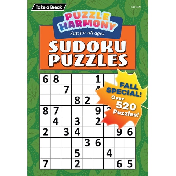Puzzle Harmony - Sudoku 244113 Fall Special!: 520  Puzzles, Fun For All Ages, Brain Challenges, Relax, Unwind, De-Stress, Mind-Boosting, Reduce Anxiety, Activity Book, Unplug, Recharge Solve!