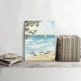 thumbnail image 3 of Bathroom Beach Canvas Wall Art: Coastal Sea Bird Painting Abstract Ocean Artwork Seashore Seagull Picture Modern Seaside Sandpiper Prints Bedroom Blue Seascape Nature Theme Gallery Art, 3 of 6