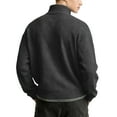 thumbnail image 3 of Hearthz S-3XL Men's Quarter Zip Pullover Waffle Knit Men Long Sleeve Shirt Casual Loose Athletic Mock Neck Knitted Sweaters Pullover with Pocket, 3 of 3