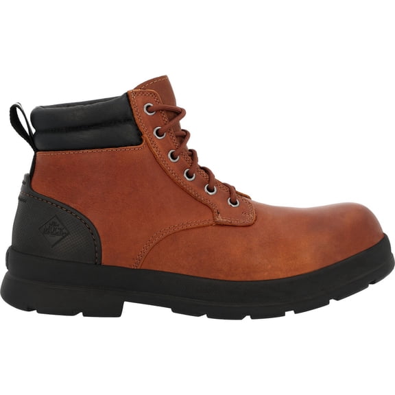 Muck Men's Chore Farm Leather Lace PT- WIDE, Caramel