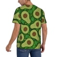 thumbnail image 2 of Rateoe Big Colorful Avocados Pattern Men’s Baseball Short Sleeve Polo Shirt, Midweight Men's Shirt Golf Shirt Polo Shirts Quick Dry Short-3X-Large, 2 of 7
