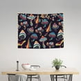 thumbnail image 2 of Hirioo Mushroom Doodle Print Tapestry Lightweight Fabric for Bedroom Aesthetic Home Wall Dorm Décor Living Room Decor 29x37 Inch, 2 of 8