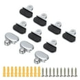 thumbnail image 1 of 10Pcs Zinc Alloy Mirror Floating Glass Clip Set Glass Mounting Round Clips, Bathroom Mirror Fix Kit, 1 of 5