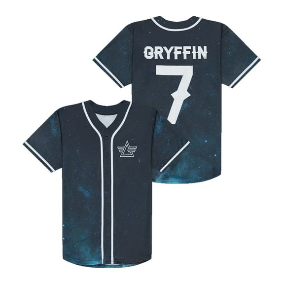 Gryffin Jersey Baseball Jacket Shirts Short Sleeve Tee Women Men Streetwear Tops