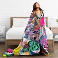 thumbnail image 5 of Splatoon Blanket Soft Cozy Flannel Warm Throw Blanket Unique Gifts Room Decor Blanket 50"x40", 5 of 9