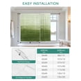 thumbnail image 6 of Sage Green Ombre Tie Up Curtains for Windows 63 Inch Length Balloon Curtains Kitchen Adjustable Balloon Window Shade Modern Abstract Art Ocean Oil Painting Tie Up Bathroom Curtain Window 42"x63", 6 of 6