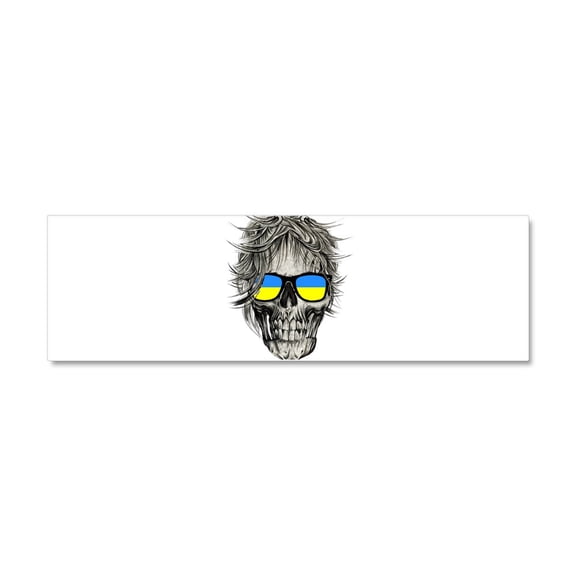 CafePress - Cool Ukraine Flag Ukrainian Prid - Car Magnet 10 x 3
