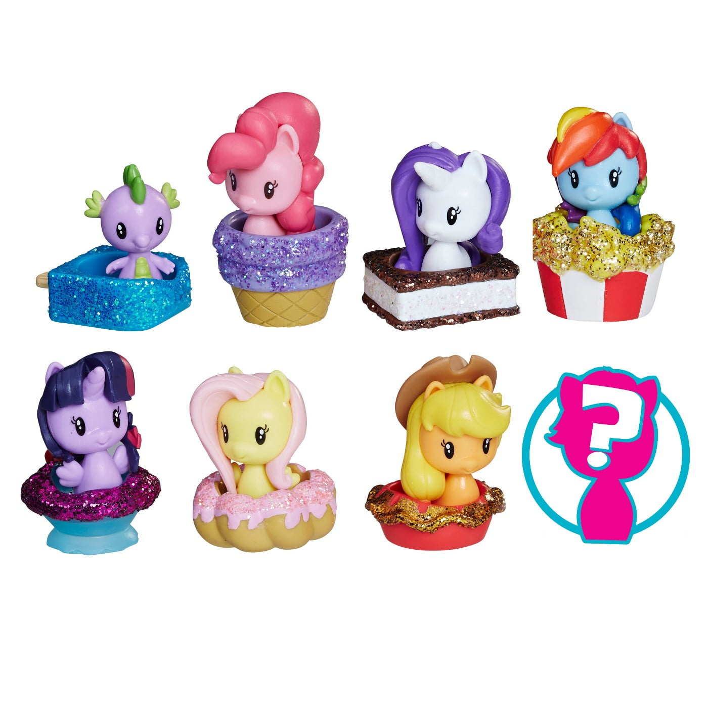 My Little Pony Cutie Mark Crew Sparkly Sweets Action Figure Set, 16 Pieces  - Walmart.Com
