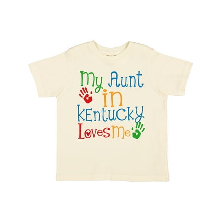 

Inktastic My Aunt in Kentucky Loves Me Gift Toddler Boy or Toddler Girl T-Shirt