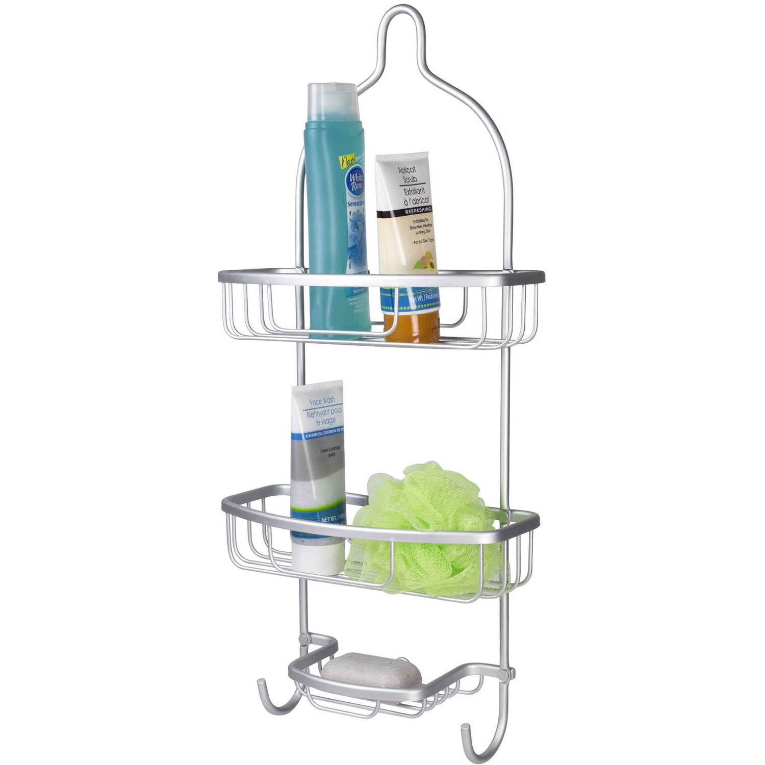 Home Basics Aluminum Shower Caddy