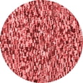 thumbnail image 1 of Ahgly Company Machine Washable Indoor Round Abstract Red Modern Area Rugs, 5' Round, 1 of 4