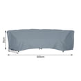 thumbnail image 3 of Bgsha 210D Outdoor Sofa Cover for Curved Furniture Weather Resistant Protection, 3 of 8