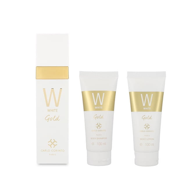 Set Carlo Corinto White Gold 3Pzs