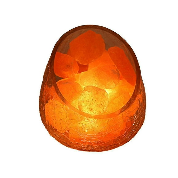Himalayas Crystal Salt Lamp Ice Cracked Glass Salt Lamp Bedside Lamp Fashion Night Light Dimming Table Lamp Uk Plug