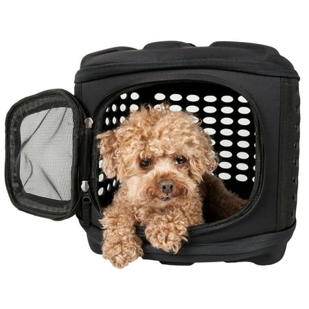 UPC: 0858342044578 | Circular Shelled Perforate Lightweight Collapsible Military Grade Transporter Pet Carrier