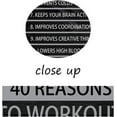 thumbnail image 4 of 40 Reasons to Workout Motivational Quotes Exercise Canvas Wall Art Inspirational Fitness Poster Print Modern Inspiring Picture Painting Framed Artwork for Office Gym Home Wall Decor[12''W X 18''H], 4 of 6
