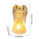 thumbnail image 3 of Luz Nocturna De Pvc Adorno de cristal acrílico con luz nocturna LED de ángel querubín, decoración navideña para el hogar, 11 x 6 x 5,5 cm, blanco, 1 unidad Rkxzt, 3 of 9