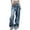 Blue, variant on EMMIOL Women's Wide Leg Jeans Mid-Low Waist Baggy Jeans Vintage Y2K Loose Fit Jeans 90s Boyfriends Denim Pants