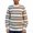 Khaki, variant on Men's Striped Knit Sweater Crew Neck Long Sleeve Casual Classic Pullover Top