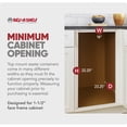 thumbnail image 4 of Rev-A-Shelf Pullout Top Mount Trash Can w/ Soft-close, 50 qt, 4WCTM-2150BBSCDM-2, 4 of 11