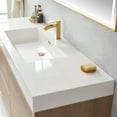 thumbnail image 6 of Huesca 60" Single Sink Bathroom Vanity Natural Oak Wood White Top With Mirror, 6 of 11