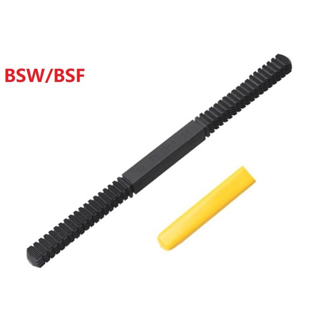 QXKE 1PC Thread Repair Restoration File Teeth Correction BSP/PF SAE/UN