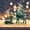 Jasper Green, variant on Reindeer Christmas Decoration 2Pcs Small Christmas Deer Figurines Resin Couple Reindeer Decor Tabletop Decorations Sitting & Standing Elk Sculpture Statues