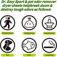 thumbnail image 2 of Dr.Easy SPORTS & PETS ODOR REMOVER Fruits Fresh Dryer Sheets,200 Sheets,PLANT&MINERAL-BASED FORMULA, 2 of 5