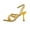 Yellow, variant on Multi Strap Open Toe Stiletto Heel Sandals For Women Adjustable Ankle Buckle Party Footwear