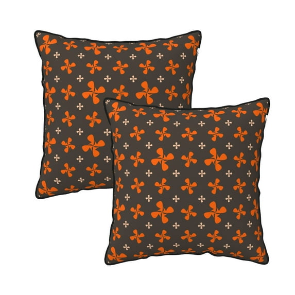 Velvet Decorative Throw Pillow Covers Set of 2, Soft Square Cushion Cover with Invisible Zipper Cool Art Textures Printing, 16"x16"