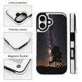 thumbnail image 3 of Compatible with iPhone 11 12 13 mini 14 15 16 Pro Max Plus Wallet Case with Card Holder, PU Leather Kickstand Card Slots Case ( Star Galaxy, iPhone 14 Pro Max), 3 of 7
