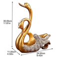 thumbnail image 2 of Swan Wine Rack Wine Rest Statue Swan Statue Wine Holder Tabletop Wine Rack Wine Display Rack Gold Wine Rack, 2 of 5