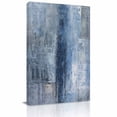 thumbnail image 2 of Canvas Wall Art Blue Abstract Canvas Art Print Vintage Graffiti Pictures Wall Decor for Living Room Bedroom Artwork Decorations Stretched Framed Ready to Hang 12"x16", 2 of 9