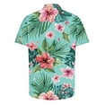thumbnail image 4 of USNSM Fashion Print Hawaiian Shirt for Men Big and Tall Loose Fit Shirt Short Sleeve Daily Casual Lapel Button Down Holiday Beach Shirts Multicolor M, 4 of 5